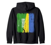Demi Drapeau Arabie Saoudite ukrainien Sweat à Capuche