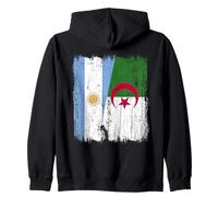 Demi-Drapeau Argentine Algérie Patrimoine algérien Sweat à Capuche
