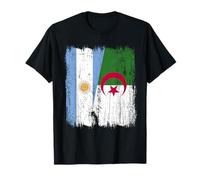 Demi-Drapeau Argentine Algérie Patrimoine algérien T-Shirt
