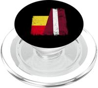 Demi-Drapeau Belge letton Belge PopSockets PopGrip pour MagSafe
