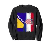 Demi drapeau Bosnie-Herzégovine Croatie Sweatshirt