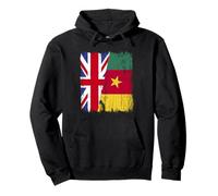 Demi drapeau britannique Cameroun ascendance camerounaise britannique Sweat à Capuche