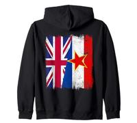 Demi-Drapeau Britannique de la Yougoslavie du Patrimoine yougoslave Britannique Sweat à Capuche