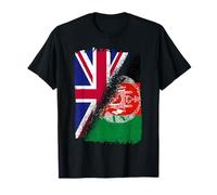 Demi Drapeau Britannique moitié Afghan Heritage Cultural Pride T-Shirt