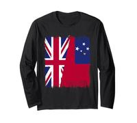 Demi-Drapeau Britannique Samoa Heritage British Samoan Manche Longue