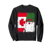 Demi-Drapeau Canada Algérie Patrimoine algérien Canadien Sweatshirt