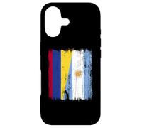 Demi-Drapeau Colombie Argentine Racines argentines colombiennes Coque pour iPhone 17