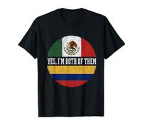 Demi Drapeau colombien moitié Mexicain I'm Both Mexico Colombie T-Shirt