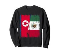 Demi-Drapeau Corée du Nord Mexique Patrimoine Mexicain Sweatshirt