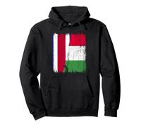 Demi-drapeau Costa Rica Italie Fière fière fière du Costa Rica Italian Pride Sweat à Capuche