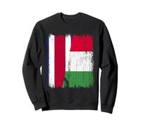 Demi-drapeau Costa Rica Italie Fière fière fière du Costa Rica Italian Pride Sweatshirt