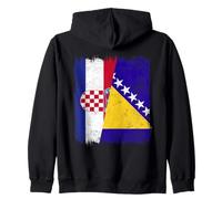 Demi Drapeau Croatie Bosnie-Herzégovine Sweat à Capuche