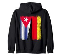 Demi Drapeau cubain Allemand Sweat à Capuche