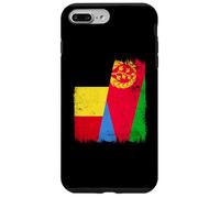 Demi-Drapeau de Belgique Erythrée Patrimoine érythréen Coque pour iPhone 7 Plus/8 Plus