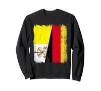 Demi Drapeau de la Cité du Vatican Allemagne Sweatshirt