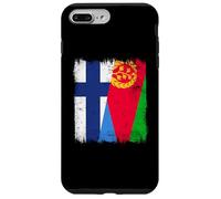 Demi-Drapeau de la Finlande et de l'Érythrée Patrimoine érythréen Coque pour iPhone 7 Plus/8 Plus