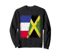 Demi-Drapeau de la France Jamaïque Patrimoine jamaïcain français Sweatshirt
