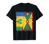 Demi Drapeau de la Grenade Saint-Vincent T-Shirt