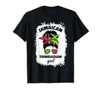 Demi Drapeau de la Jamaïque Trinidad et Tobago T-Shirt