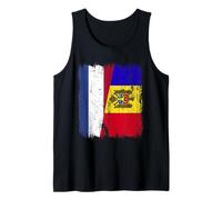 Demi-Drapeau de la Moldavie des Pays-Bas Patrimoine moldave néerlandais Débardeur