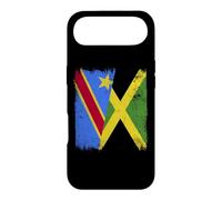 Demi Drapeau de la République démocratique du Congo Jamaïque Coque pour iPhone Air