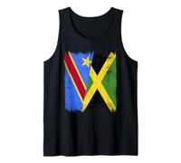 Demi Drapeau de la République démocratique du Congo Jamaïque Débardeur