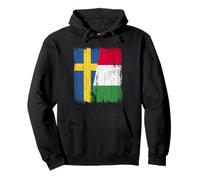 Demi-drapeau de la Suède et de l'Italie Fierté suédoise italienne Sweat à Capuche
