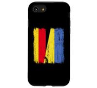 Demi-Drapeau de l'Allemagne Ukraine Patrimoine Allemand ukrainien Coque pour iPhone SE (2020) / 7/8
