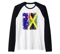 Demi-Drapeau de l'Australie Jamaïque Patrimoine jamaïcain Australi Manche Raglan