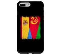 Demi-Drapeau de l'Espagne Érythrée Patrimoine érythréen Espagnol Coque pour iPhone 7 Plus/8 Plus