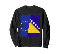 Demi-Drapeau de l'UE Bosnie-Herzégovine Union européenne Bosnie Sweatshirt
