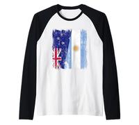Demi drapeau de Nouvelle-Zélande Argentine Kiwi racines argentines Manche Raglan