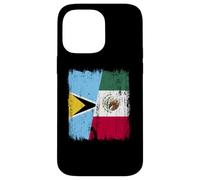 Demi-Drapeau de Sainte-Lucie Mexique Patrimoine Mexicain Coque pour iPhone 14 Pro Max