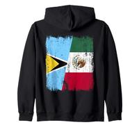 Demi-Drapeau de Sainte-Lucie Mexique Patrimoine Mexicain Sweat à Capuche