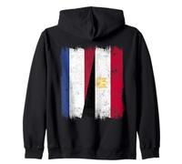 Demi-Drapeau des Pays-Bas Egypte Patrimoine égyptien néerlandais Sweat à Capuche