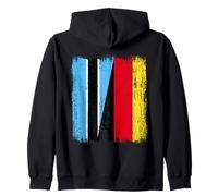 Demi-Drapeau du Botswana - Héritage Allemand du Botswana Sweat à Capuche
