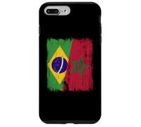 Demi Drapeau du Brésil Maroc Patrimoine marocain Coque pour iPhone 7 Plus/8 Plus