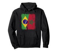 Demi Drapeau du Brésil Maroc Patrimoine marocain Sweat à Capuche