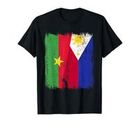Demi-drapeau du Burkina Faso Philippines T-Shirt