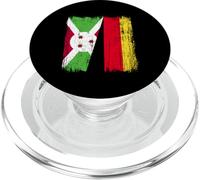 Demi-Drapeau du Burundi Allemagne Patrimoine Allemand burundais PopSockets PopGrip pour MagSafe