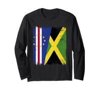 Demi Drapeau du Cap-Vert Jamaïque Manche Longue