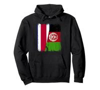 Demi Drapeau du Costa Rica Afghanistan Patrimoine Afghan du Costa Rica Sweat à Capuche