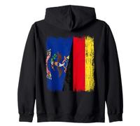 Demi-Drapeau du Dakota du Nord Allemagne - Dakotan du Nord - Patrimoine Sweat à Capuche