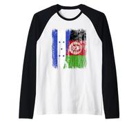 Demi Drapeau du Honduras Afghanistan Patrimoine Afghan du Honduras Manche Raglan