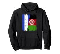 Demi Drapeau du Honduras Afghanistan Patrimoine Afghan du Honduras Sweat à Capuche
