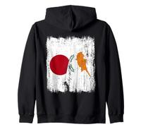 Demi-Drapeau du Japon Chypre - Patrimoine chypriote Japonais Sweat à Capuche