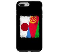 Demi-Drapeau du Japon Érythrée Patrimoine érythréen Japonais Coque pour iPhone 7 Plus/8 Plus