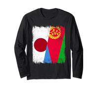 Demi-Drapeau du Japon Érythrée Patrimoine érythréen Japonais Manche Longue