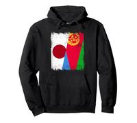 Demi-Drapeau du Japon Érythrée Patrimoine érythréen Japonais Sweat à Capuche