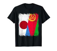 Demi-Drapeau du Japon Érythrée Patrimoine érythréen Japonais T-Shirt